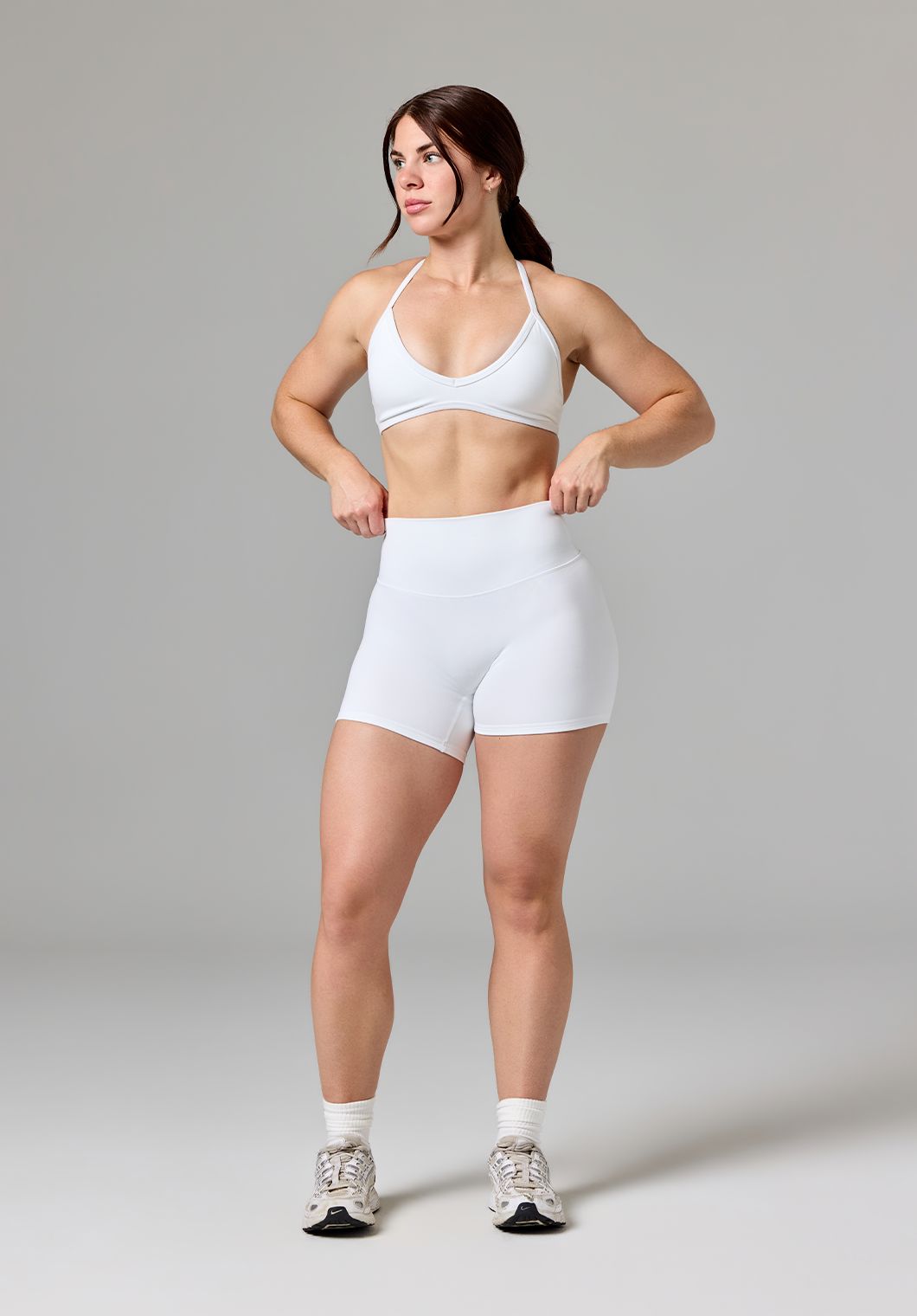 Reluna™ Original High-Rise TrueCover™ Sculptseam® Short 5” White Shorts Paragon Fitwear 