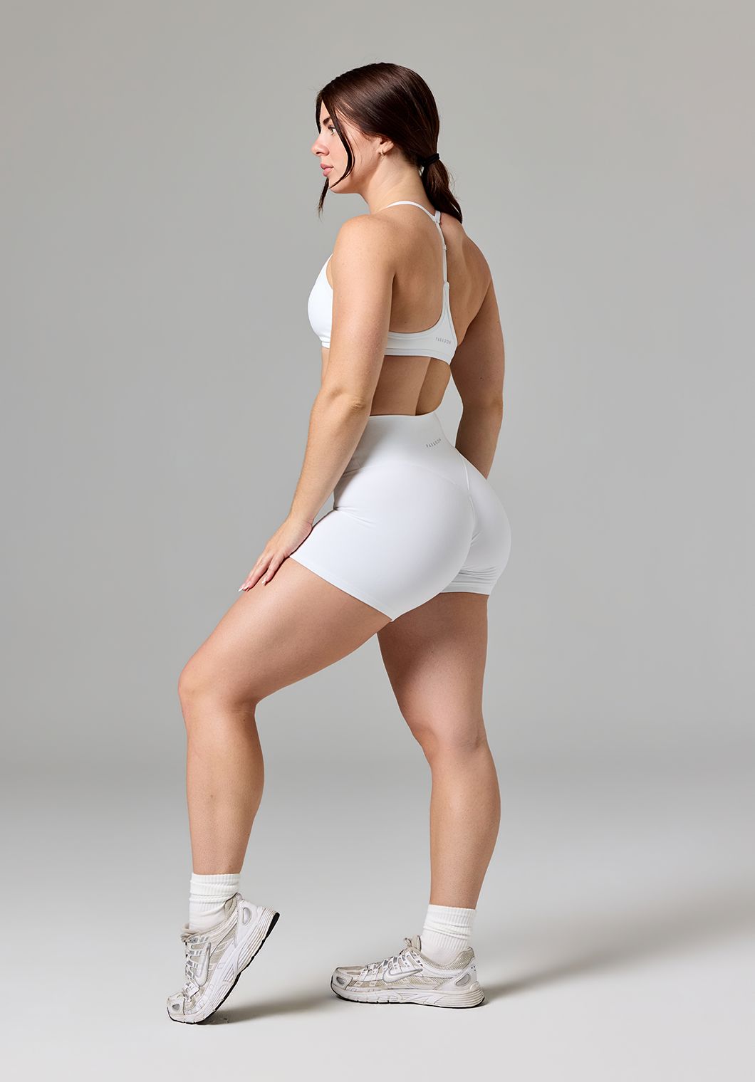 Reluna™ Original High-Rise TrueCover™ Sculptseam® Short 5” White Shorts Paragon Fitwear 