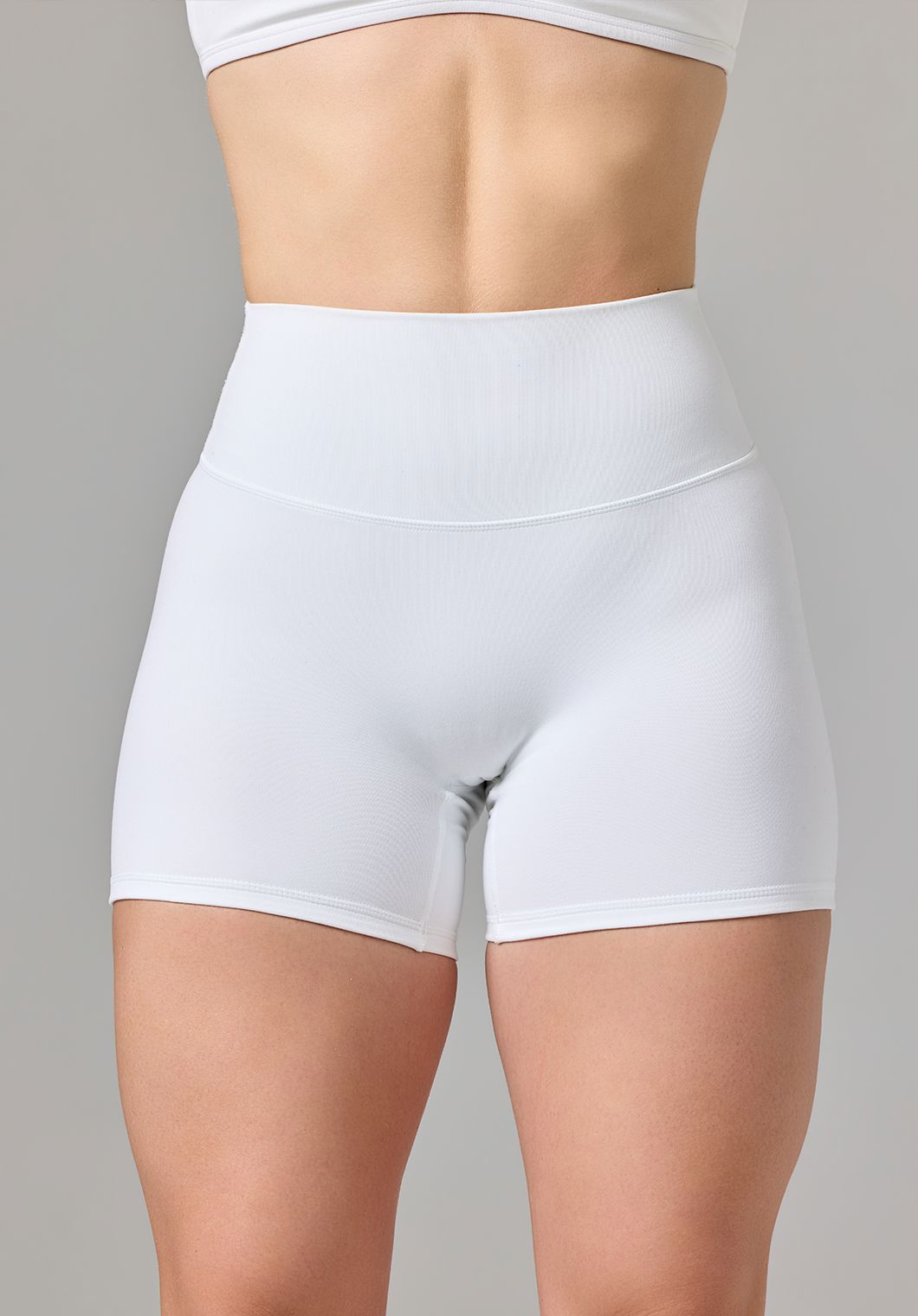 Reluna™ Original High-Rise TrueCover™ Sculptseam® Short 5” White Shorts Paragon Fitwear 