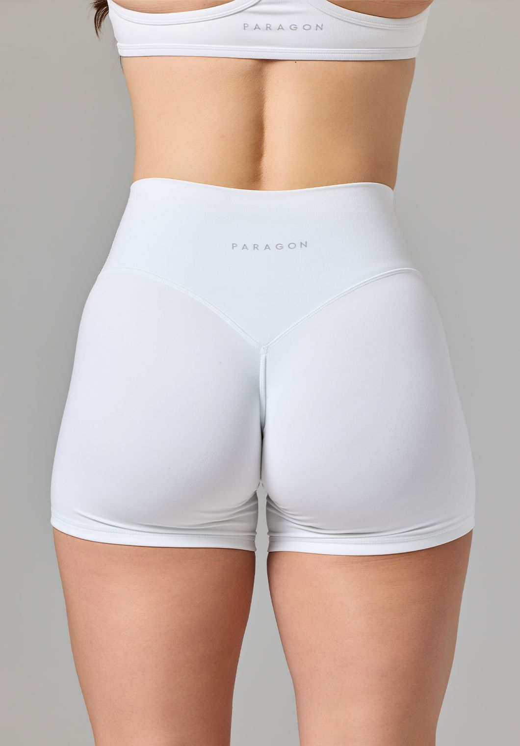 Reluna™ Original High-Rise TrueCover™ Sculptseam® Short 5” White Shorts Paragon Fitwear 