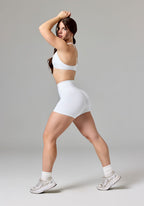 Reluna™ Original High-Rise TrueCover™ Sculptseam® Short 5” White Shorts Paragon Fitwear 