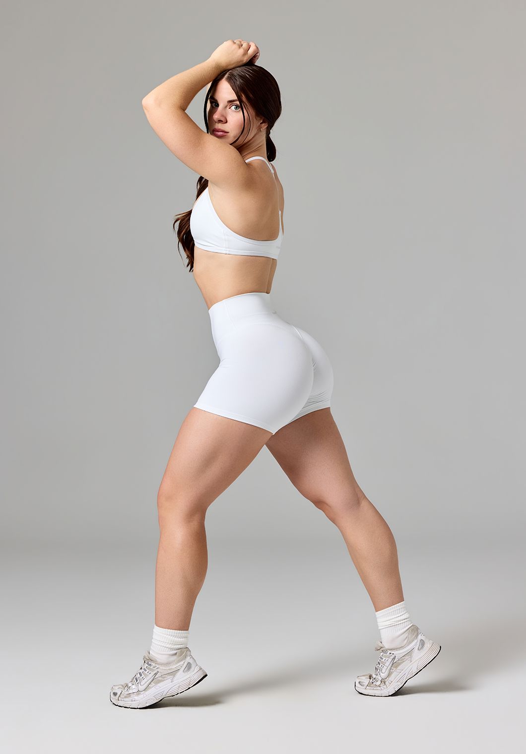 Reluna™ Original High-Rise TrueCover™ Sculptseam® Short 5” White Shorts Paragon Fitwear 