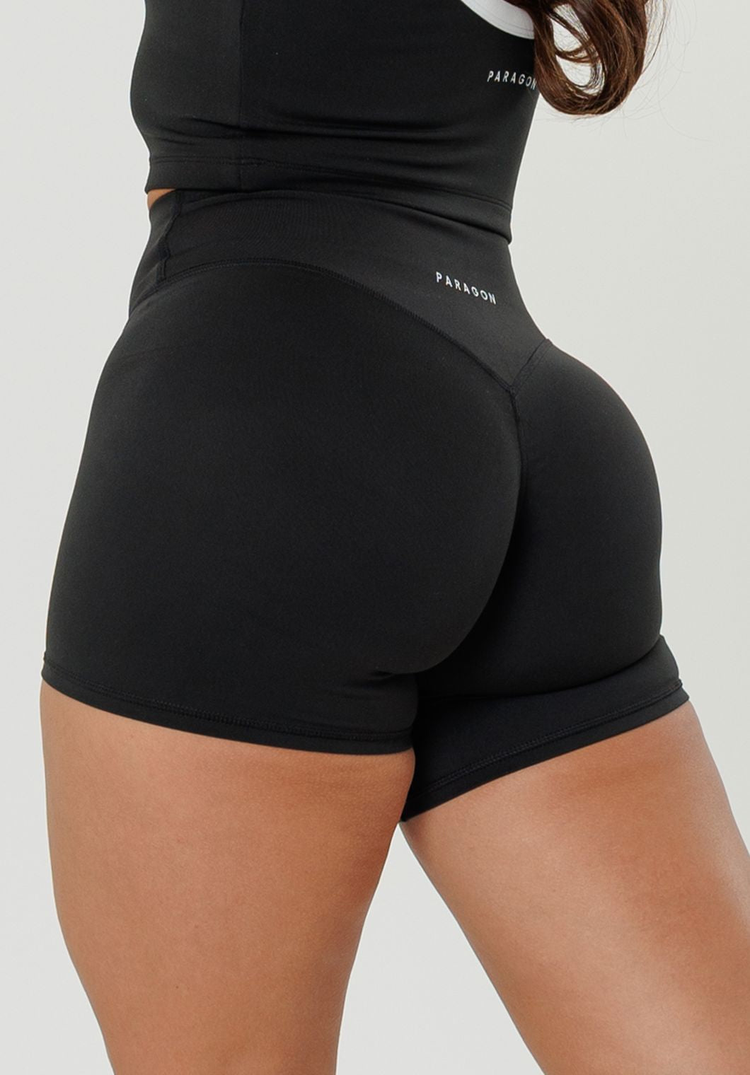 Reluna Original Mid-Rise Sculptseam® Plus Short 5" Black Shorts Paragon Fitwear 