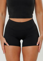 Reluna Original Mid-Rise Sculptseam® Plus Short 5" Black Shorts Paragon Fitwear 
