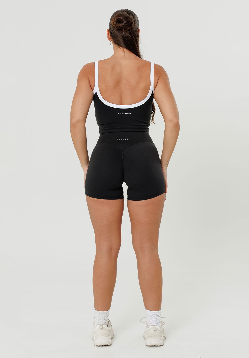 Reluna Original Mid-Rise Sculptseam® Plus Short 5" Black Shorts Paragon Fitwear 