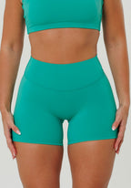 Reluna Original Mid-Rise Sculptseam® Plus Short 5" Dark Mint Shorts Paragon Fitwear 