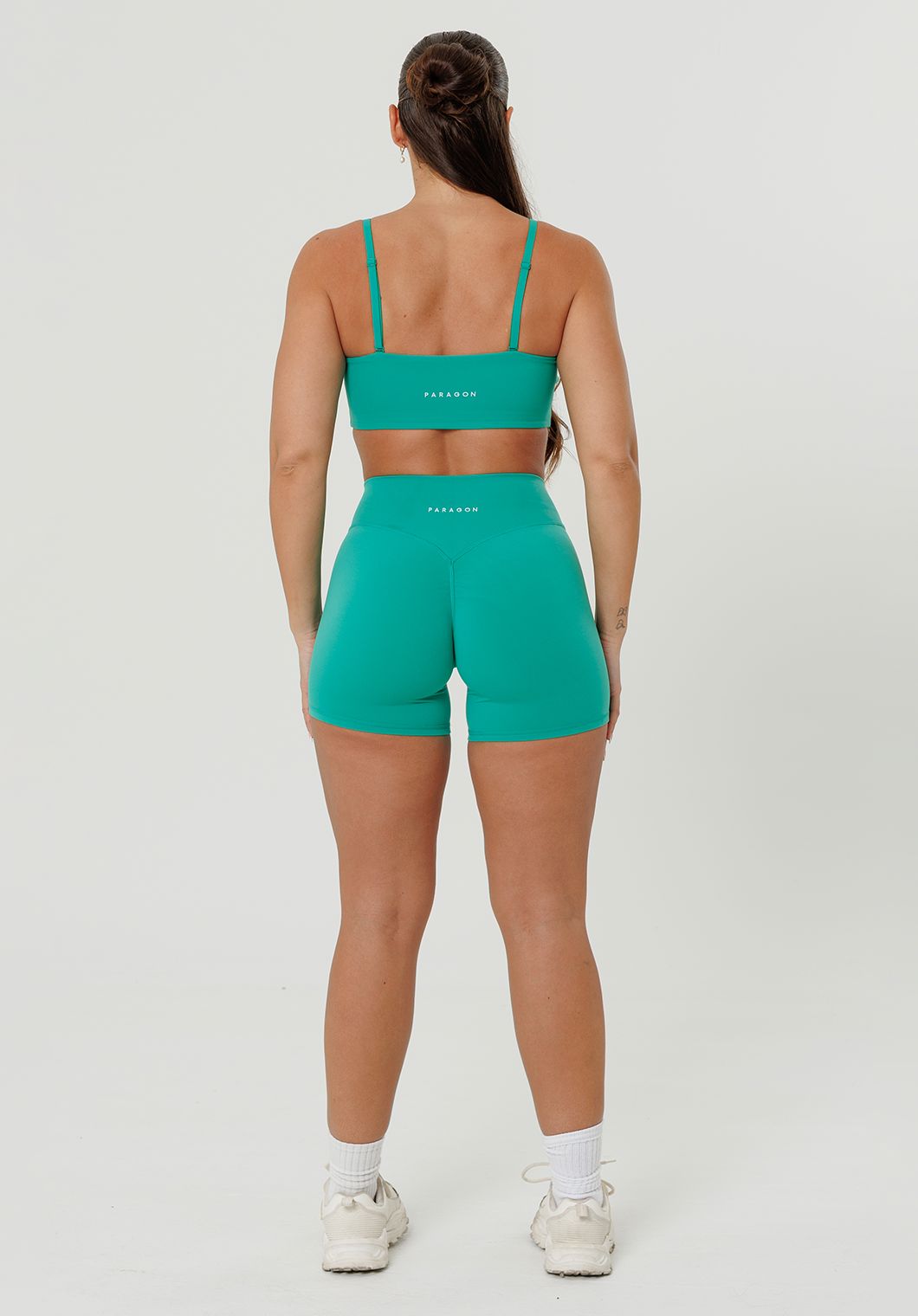 Reluna Original Mid-Rise Sculptseam® Plus Short 5" Dark Mint Shorts Paragon Fitwear 
