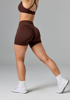 Reluna Original Mid-Rise Sculptseam® Plus Short 5" Walnut Shorts Paragon Fitwear 