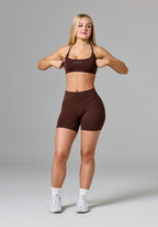 Reluna Original Mid-Rise Sculptseam® Plus Short 5" Walnut Shorts Paragon Fitwear 