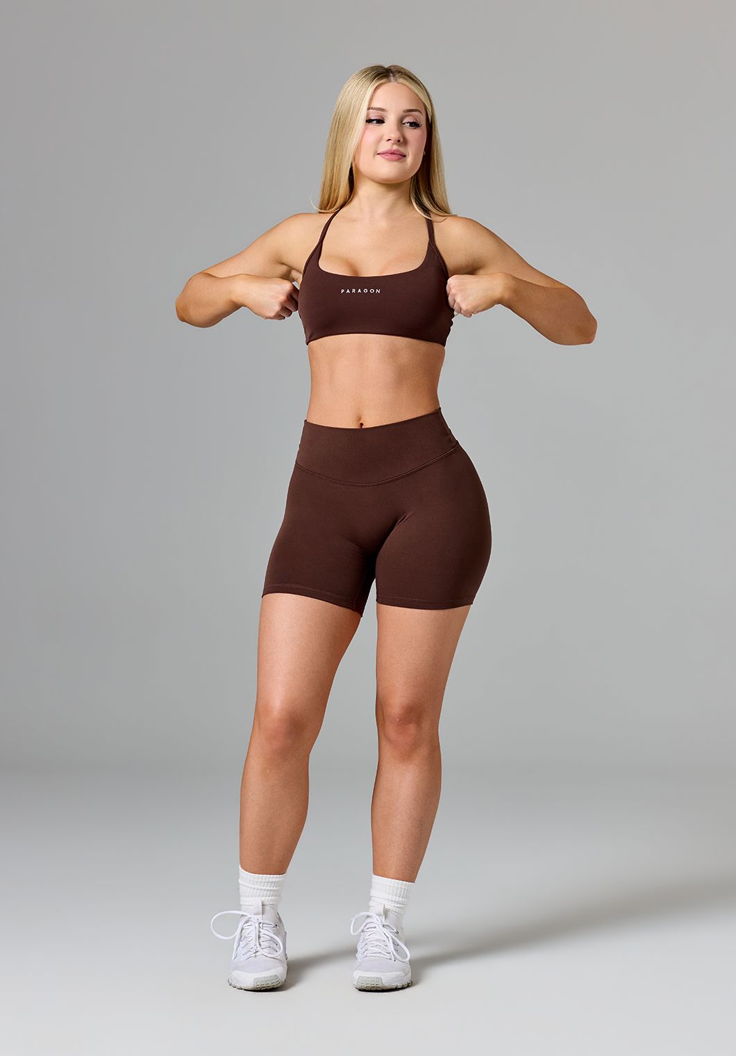 Reluna Original Mid-Rise Sculptseam® Plus Short 5" Walnut Shorts Paragon Fitwear 