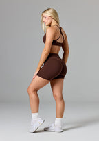 Reluna Original Mid-Rise Sculptseam® Plus Short 5" Walnut Shorts Paragon Fitwear 