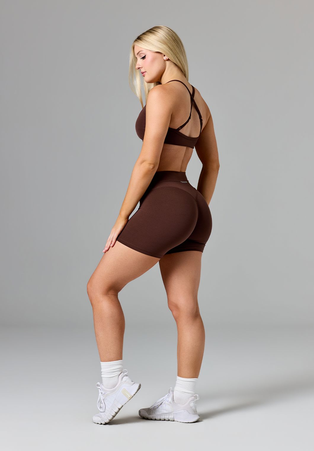 Reluna Original Mid-Rise Sculptseam® Plus Short 5" Walnut Shorts Paragon Fitwear 
