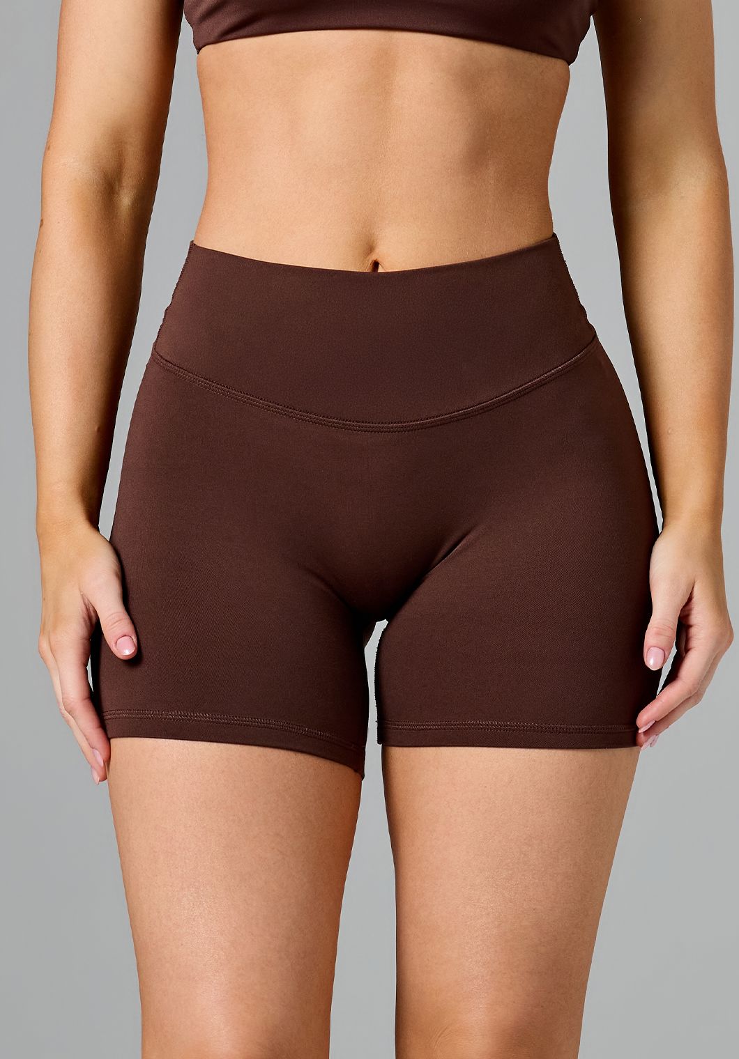 Reluna Original Mid-Rise Sculptseam® Plus Short 5" Walnut Shorts Paragon Fitwear 