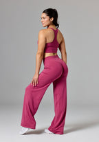 Reluna™ Original Sculptseam® Mid-Rise Straight Leg Pant Regular - Raspberry Leggings/Joggers Paragon Fitwear 