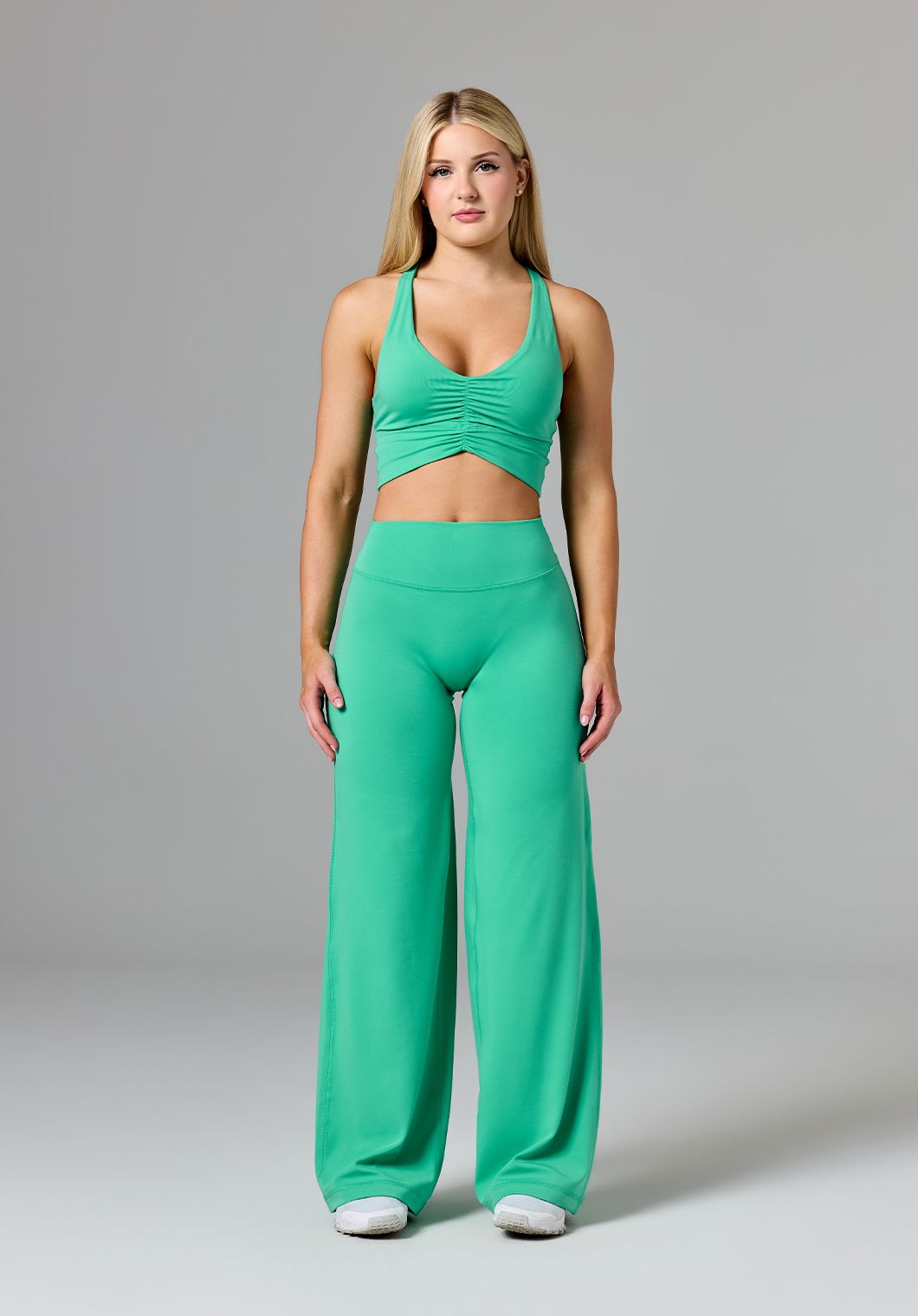 Reluna™ Original Sculptseam® Mid-Rise Straight Leg Pant Short - Palm Leaf Leggings/Joggers Paragon Fitwear 