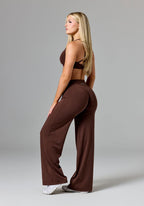 Reluna™ Original Sculptseam® Mid-Rise Straight Leg Pant Short - Walnut Leggings/Joggers Paragon Fitwear 