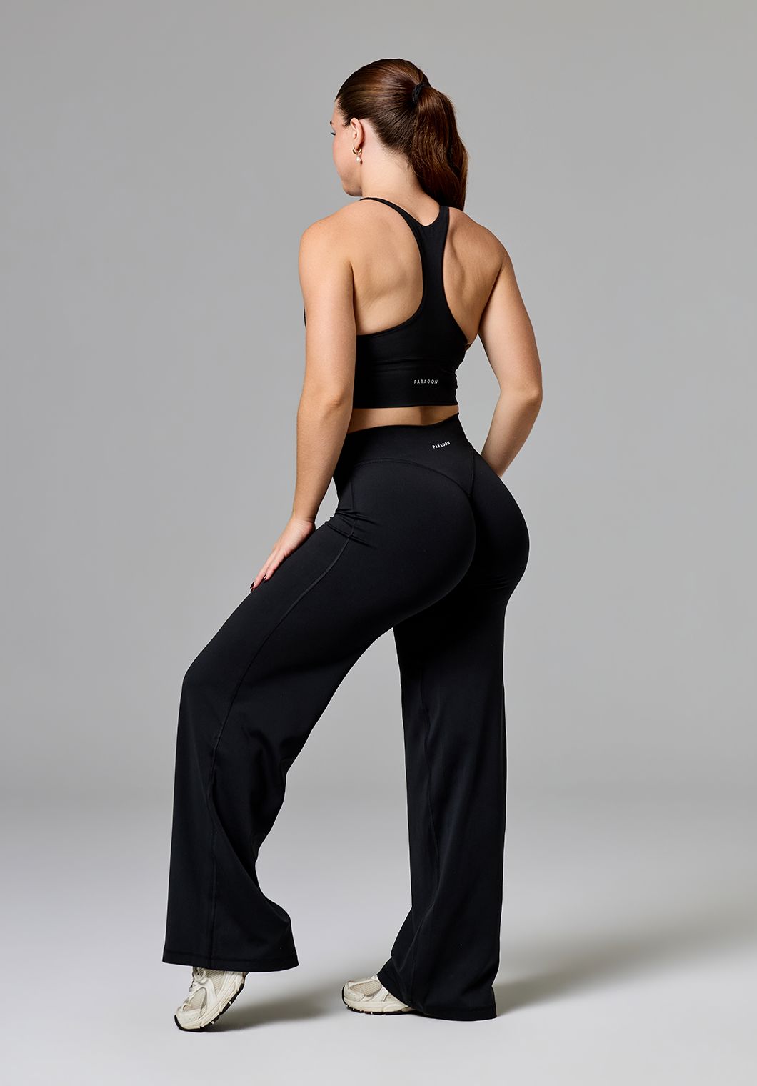Reluna™ Original Sculptseam® Mid-Rise Straight Leg Pant Regular Black Straight Leg Pant Paragon Fitwear 