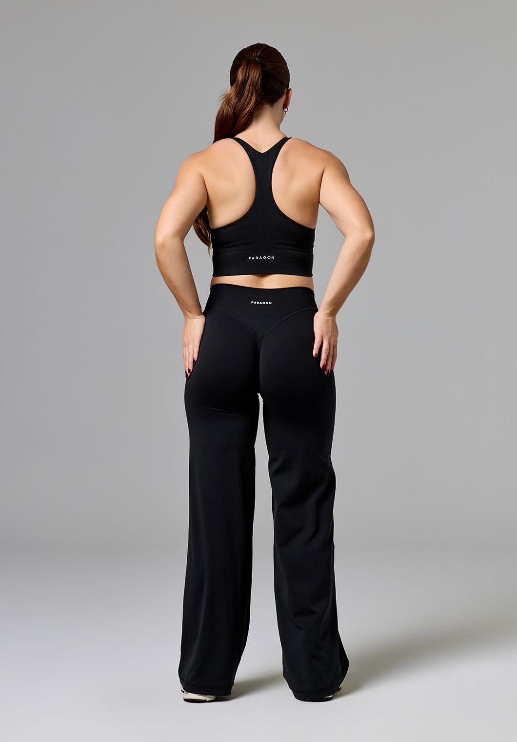 Reluna™ Original Sculptseam® Mid-Rise Straight Leg Pant Regular Black Straight Leg Pant Paragon Fitwear 