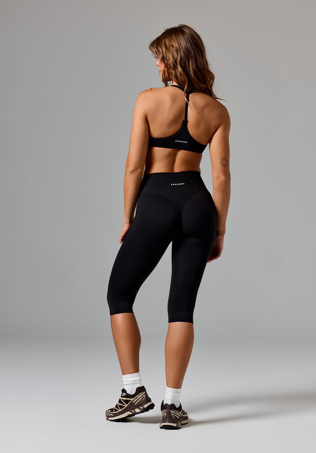 Reluna™ Original Sculptseam® Plus High-Rise Capri Black Leggings/Joggers Paragon Fitwear 