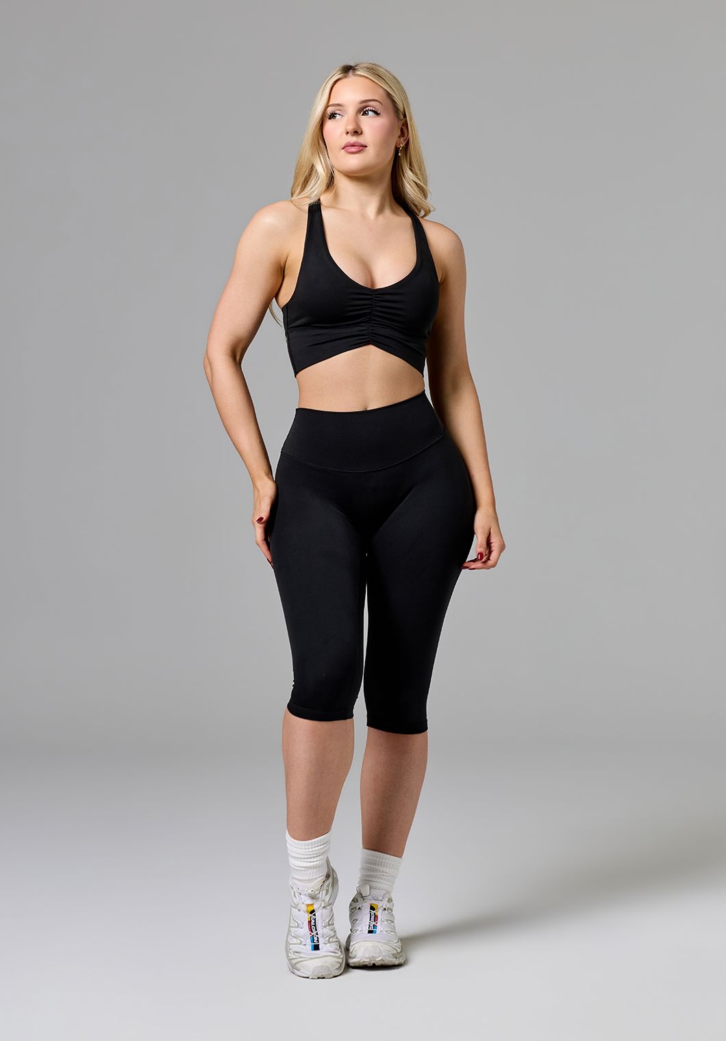 Reluna™ Original Sculptseam® Plus High-Rise Capri Black Capris Paragon Fitwear 