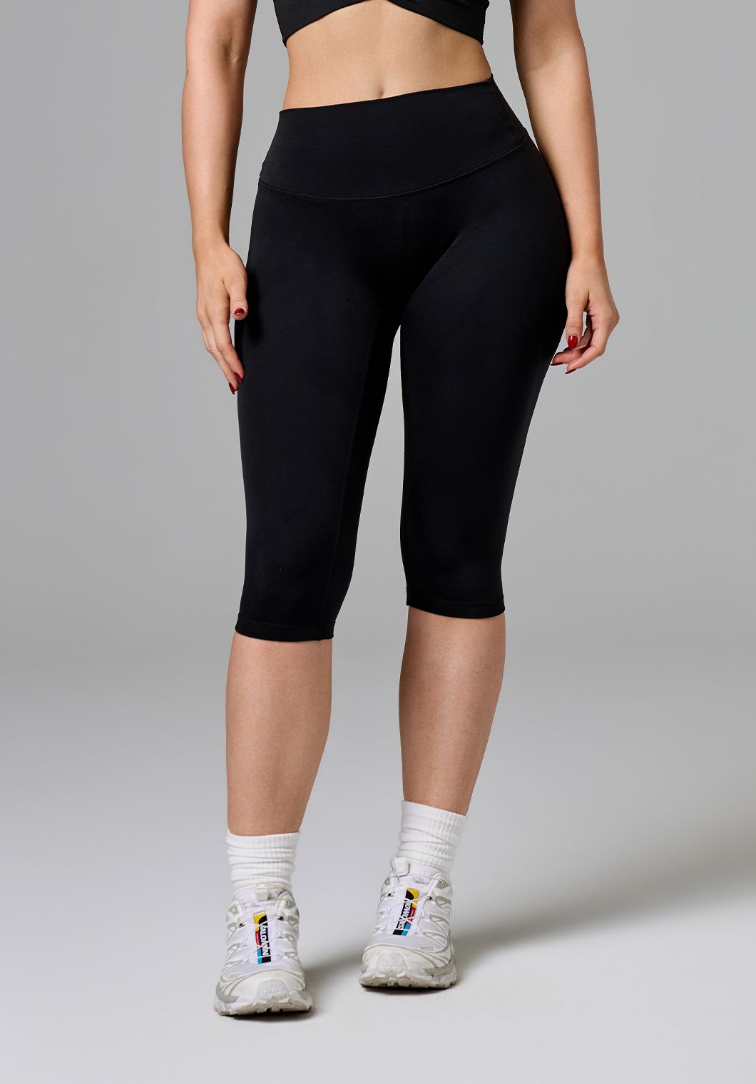 Reluna™ Original Sculptseam® Plus High-Rise Capri Black Capris Paragon Fitwear 