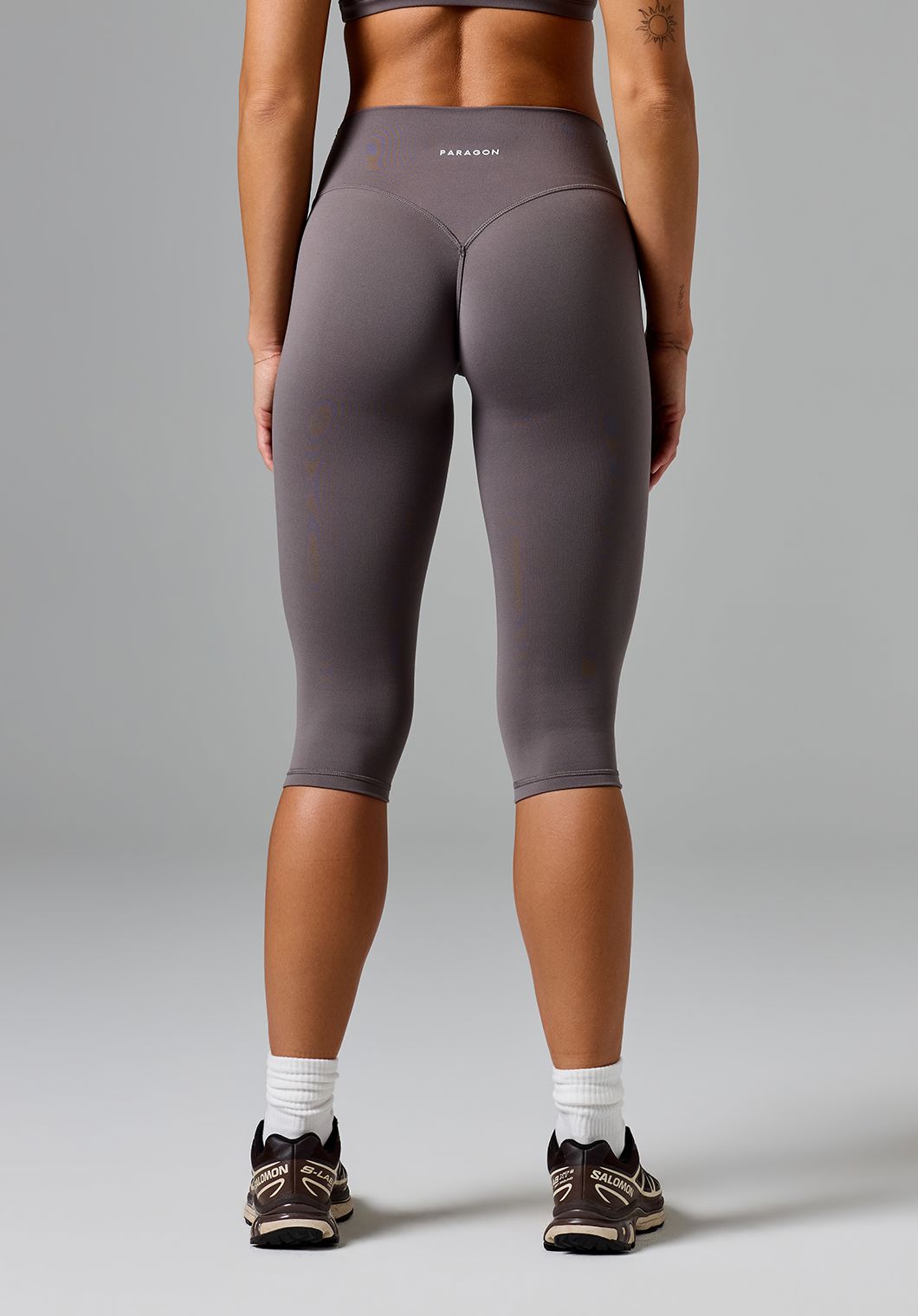 Reluna™ Original Sculptseam® Plus High-Rise Capri Cement Leggings/Joggers Paragon Fitwear 