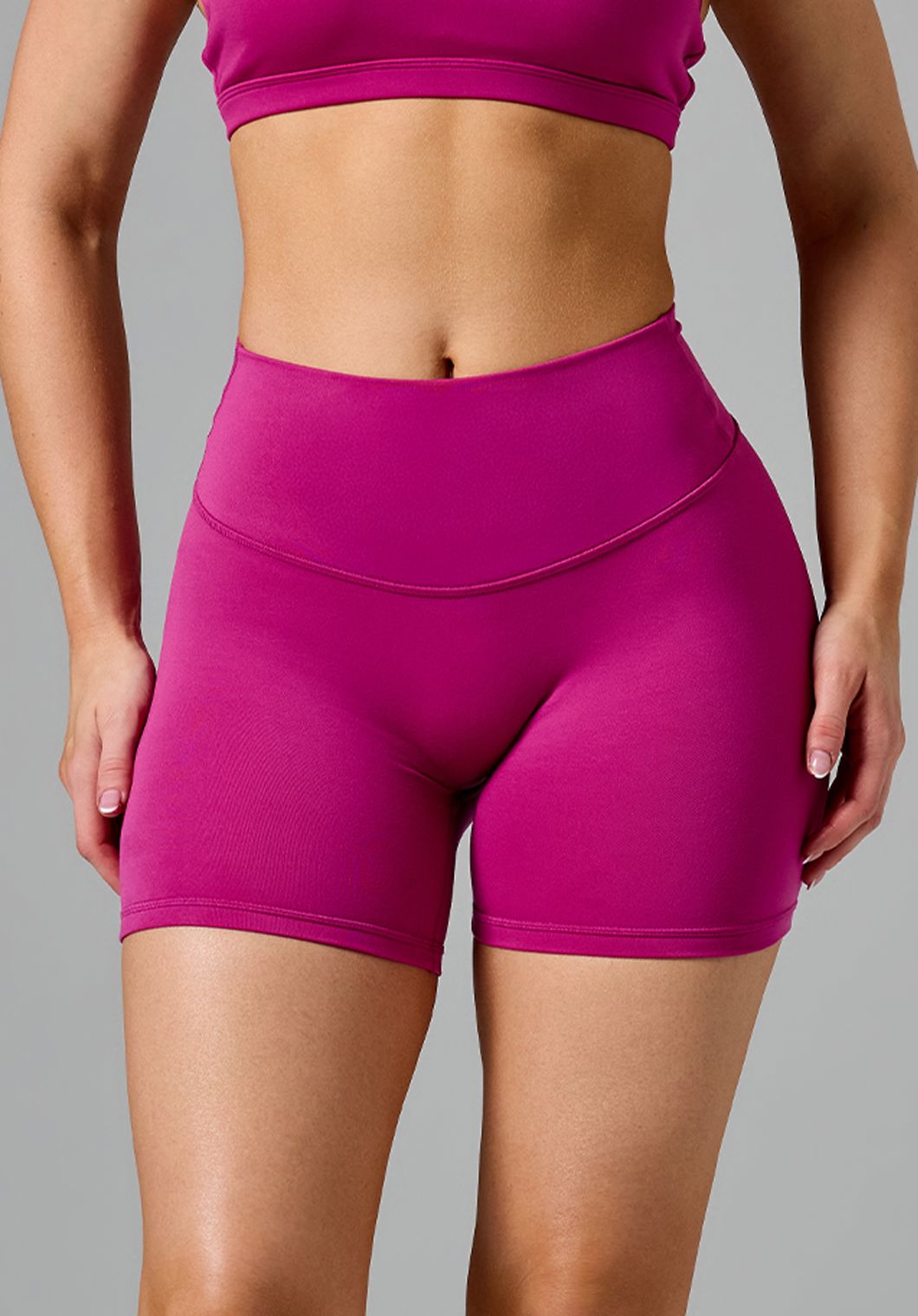Reluna Original High-Rise Sculptseam® Plus Short 5" Berry Shorts Paragon Fitwear 