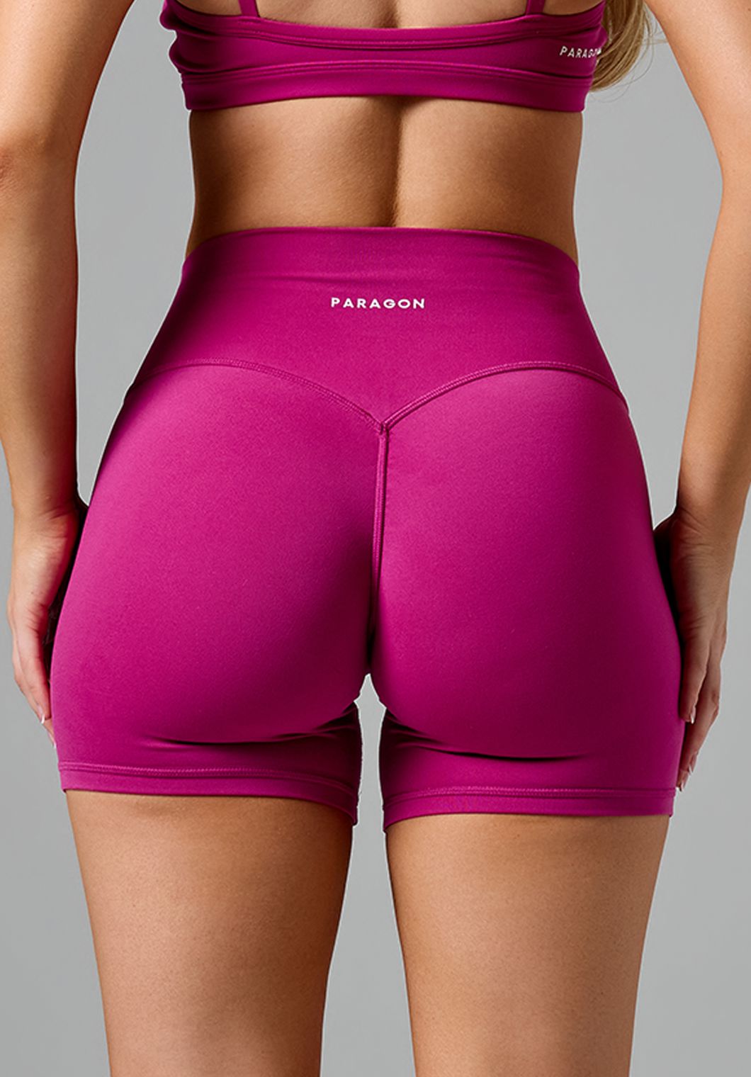 Reluna Original High-Rise Sculptseam® Plus Short 5" Berry Shorts Paragon Fitwear 