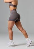 Reluna Original High-Rise Sculptseam® Plus Short 5" Cement Shorts Paragon Fitwear 