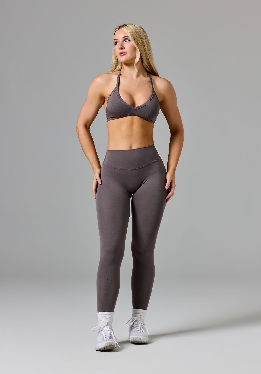 Reluna™ Original Sculptseam® Plus Mid-Rise Legging Cement Leggings/Joggers Paragon Fitwear 