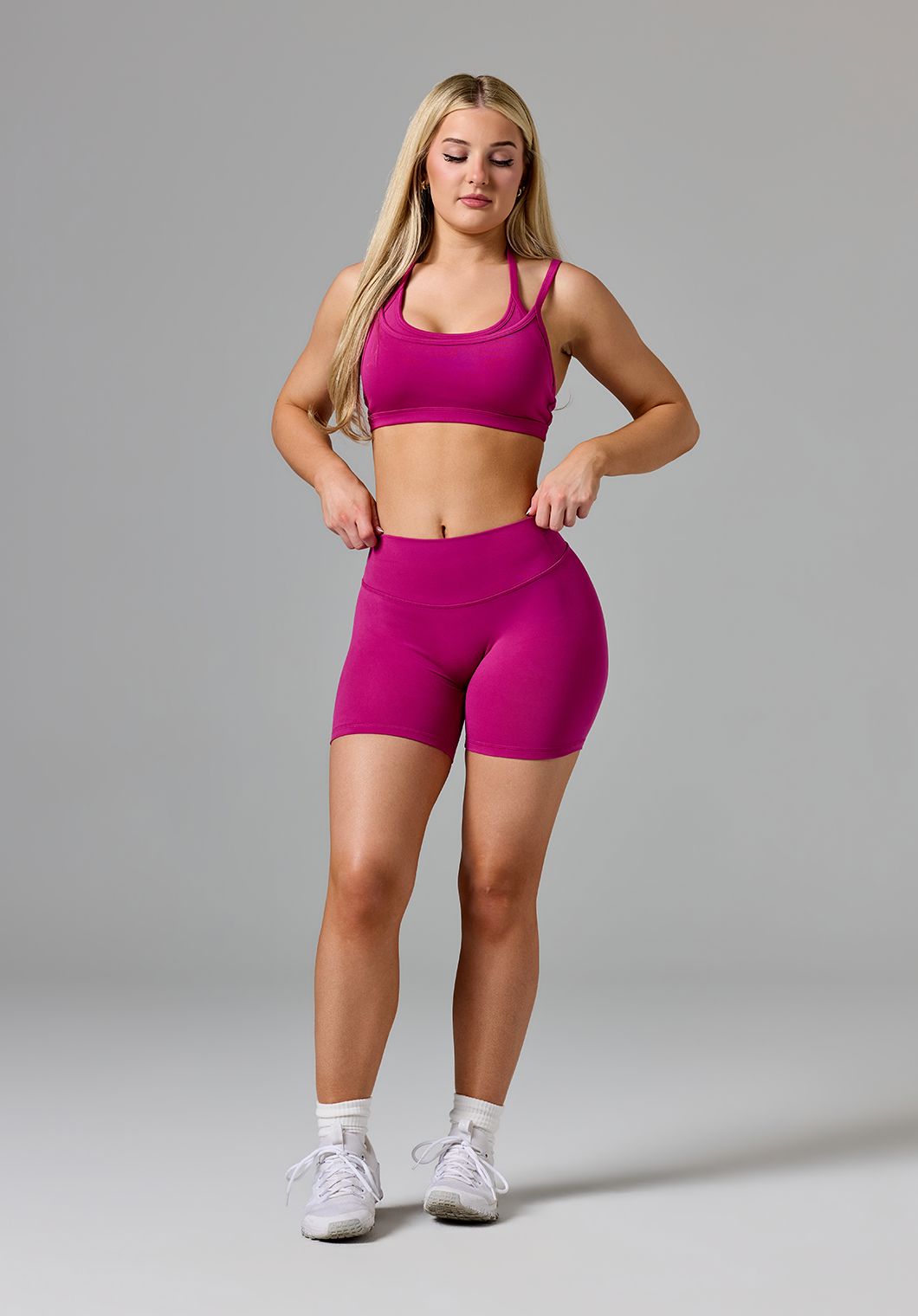 Reluna™ Original Mid-Rise Sculptseam® Plus Short 5" Berry Shorts Paragon Fitwear 