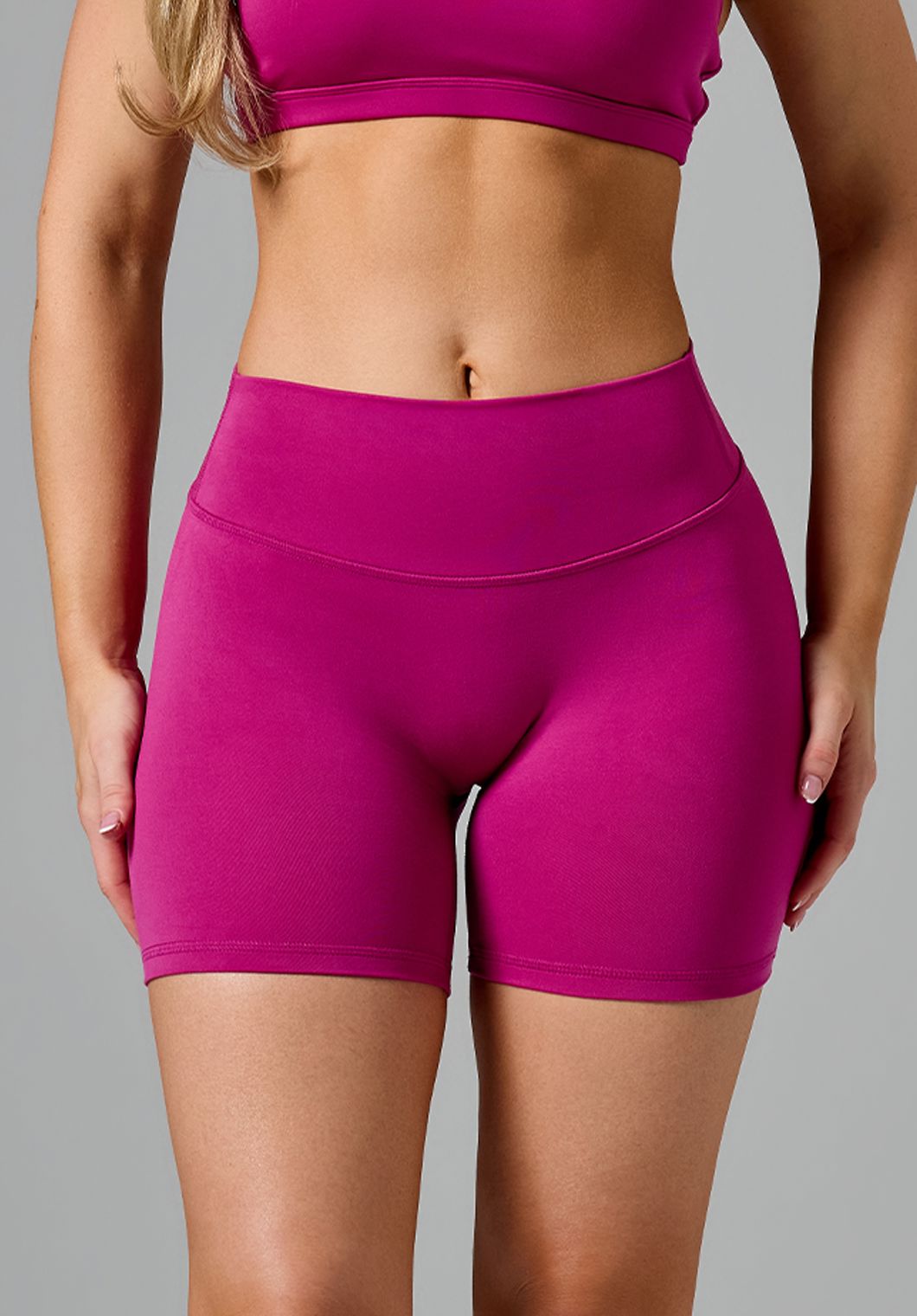 Reluna™ Original Mid-Rise Sculptseam® Plus Short 5" Berry Shorts Paragon Fitwear 