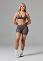 Reluna™ Original Mid-Rise Sculptseam® Plus Short 5" Cement Shorts Paragon Fitwear 