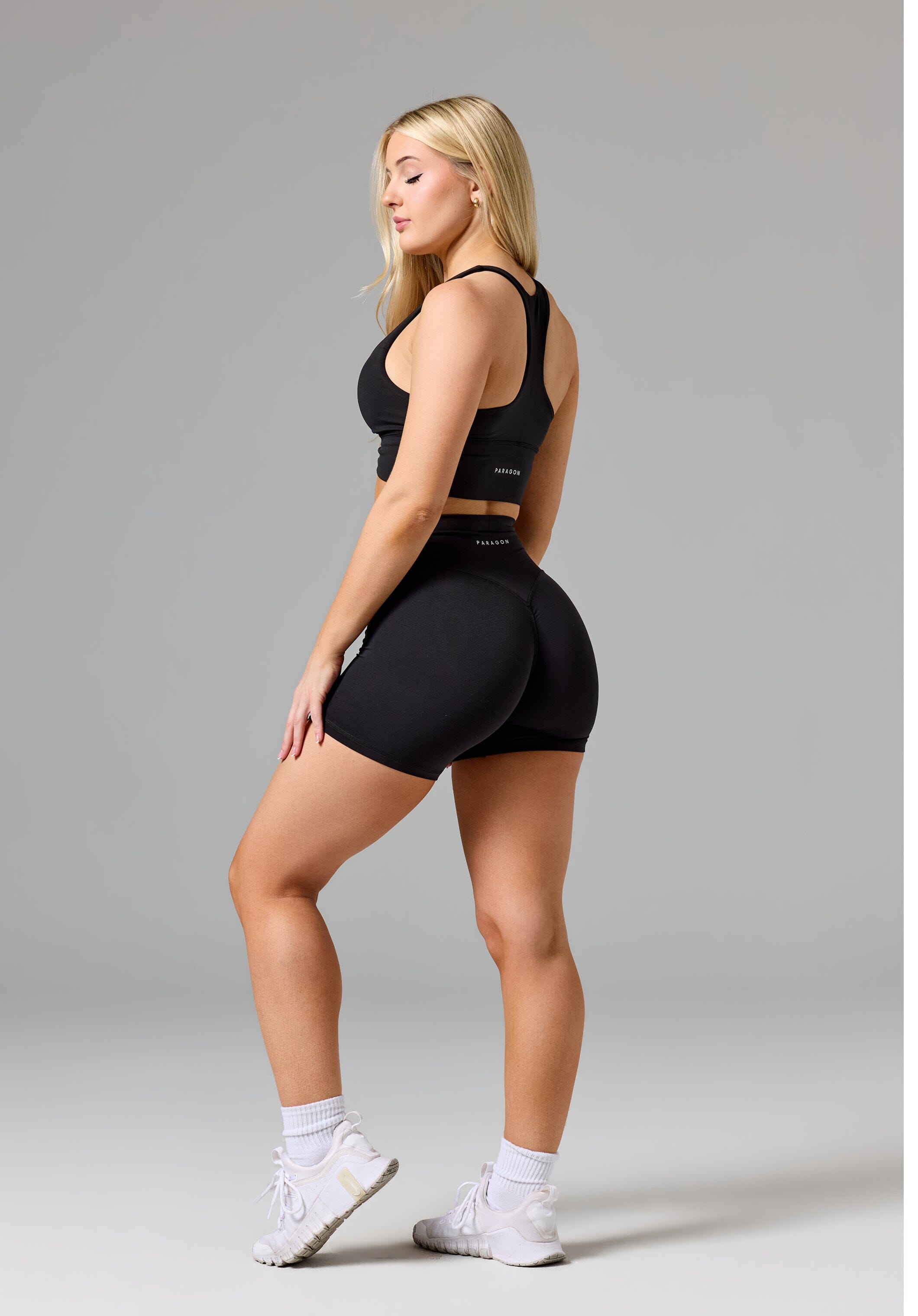 Reluna™ Original Sculptseam® Plus High-Rise Short 5" Black Shorts Paragon Fitwear 