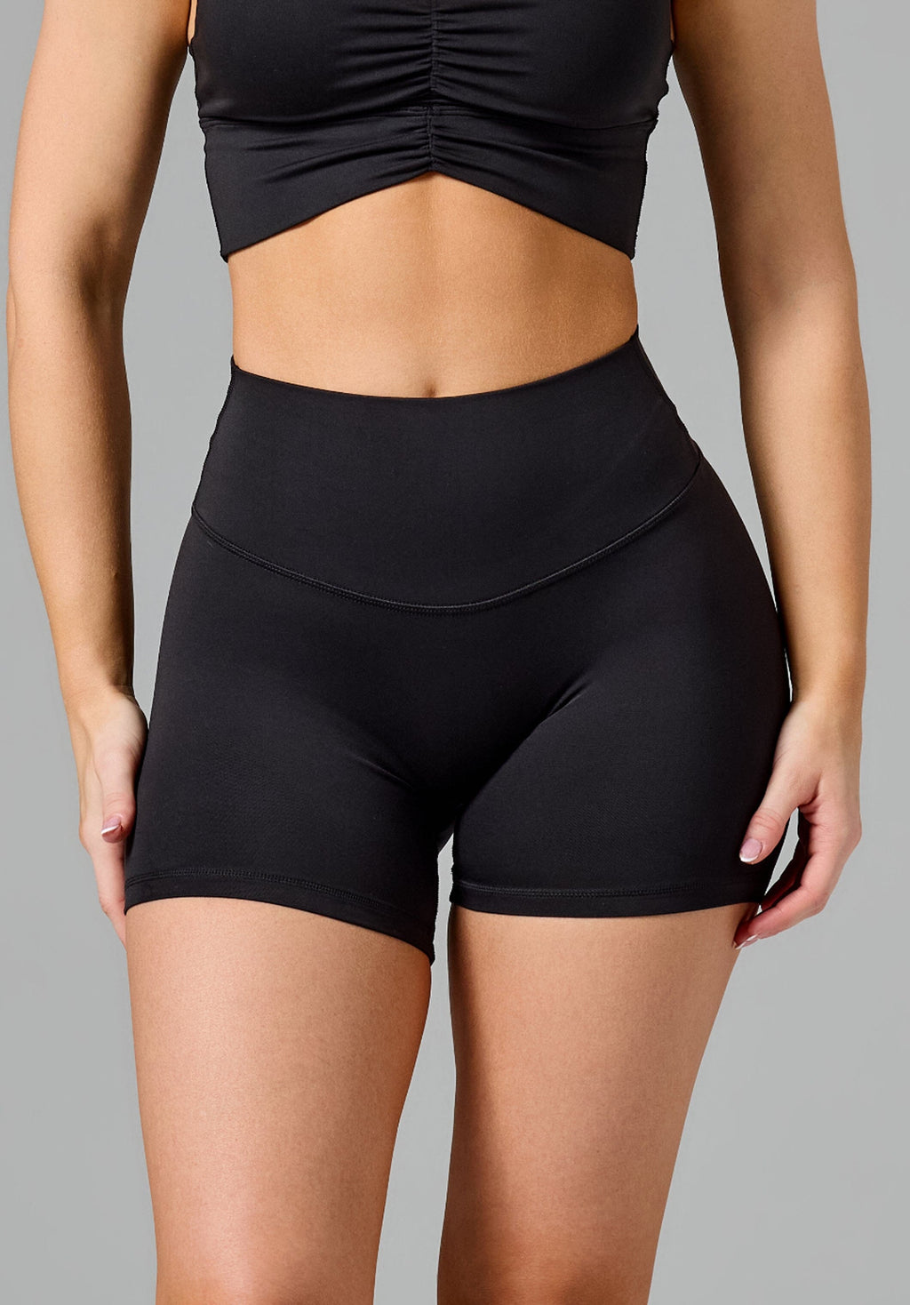 Reluna™ Original Sculptseam® Plus High-Rise Short 5" Black Shorts Paragon Fitwear 