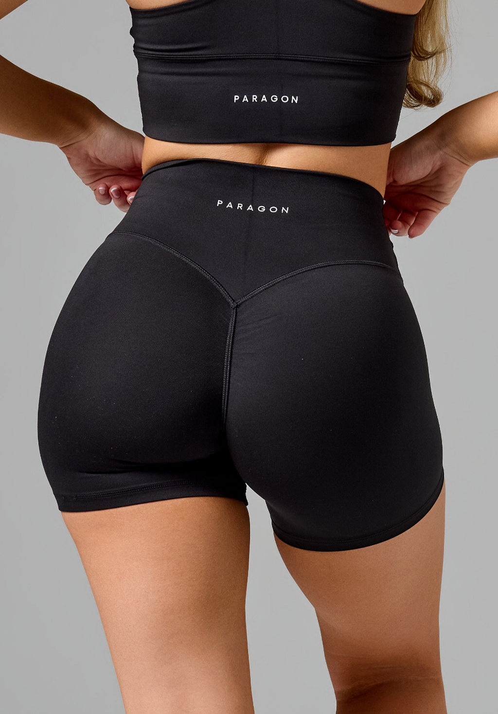 Reluna™ Original Sculptseam® Plus High-Rise Short 5" Black Shorts Paragon Fitwear 