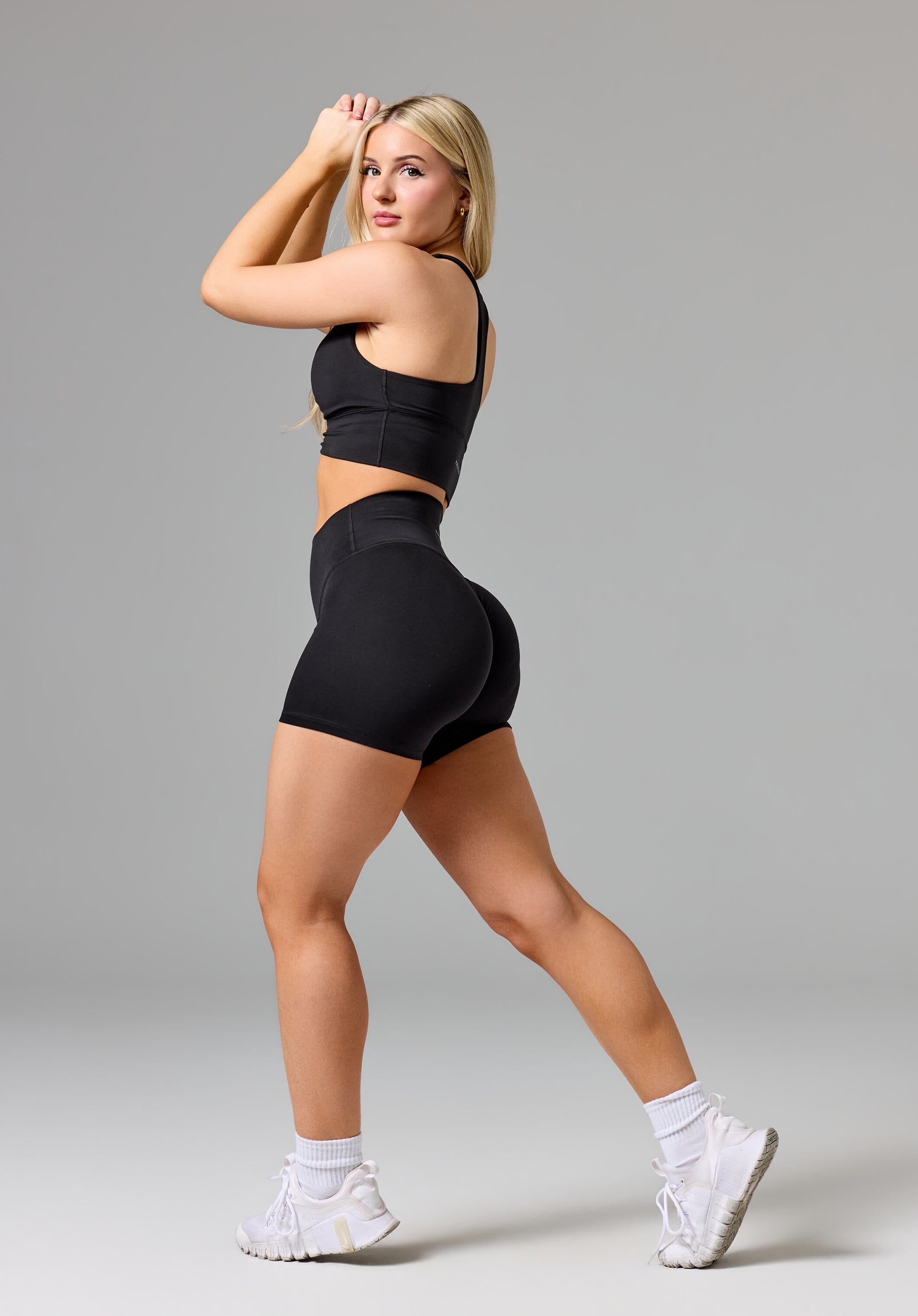 Reluna™ Original Sculptseam® Plus High-Rise Short 5" Black Shorts Paragon Fitwear 