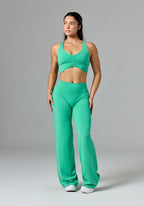 Reluna Ruched Bra Palm Leaf Sports Bras Paragon Fitwear 