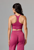 Reluna Ruched Bra Raspberry Sports Bras Paragon Fitwear 