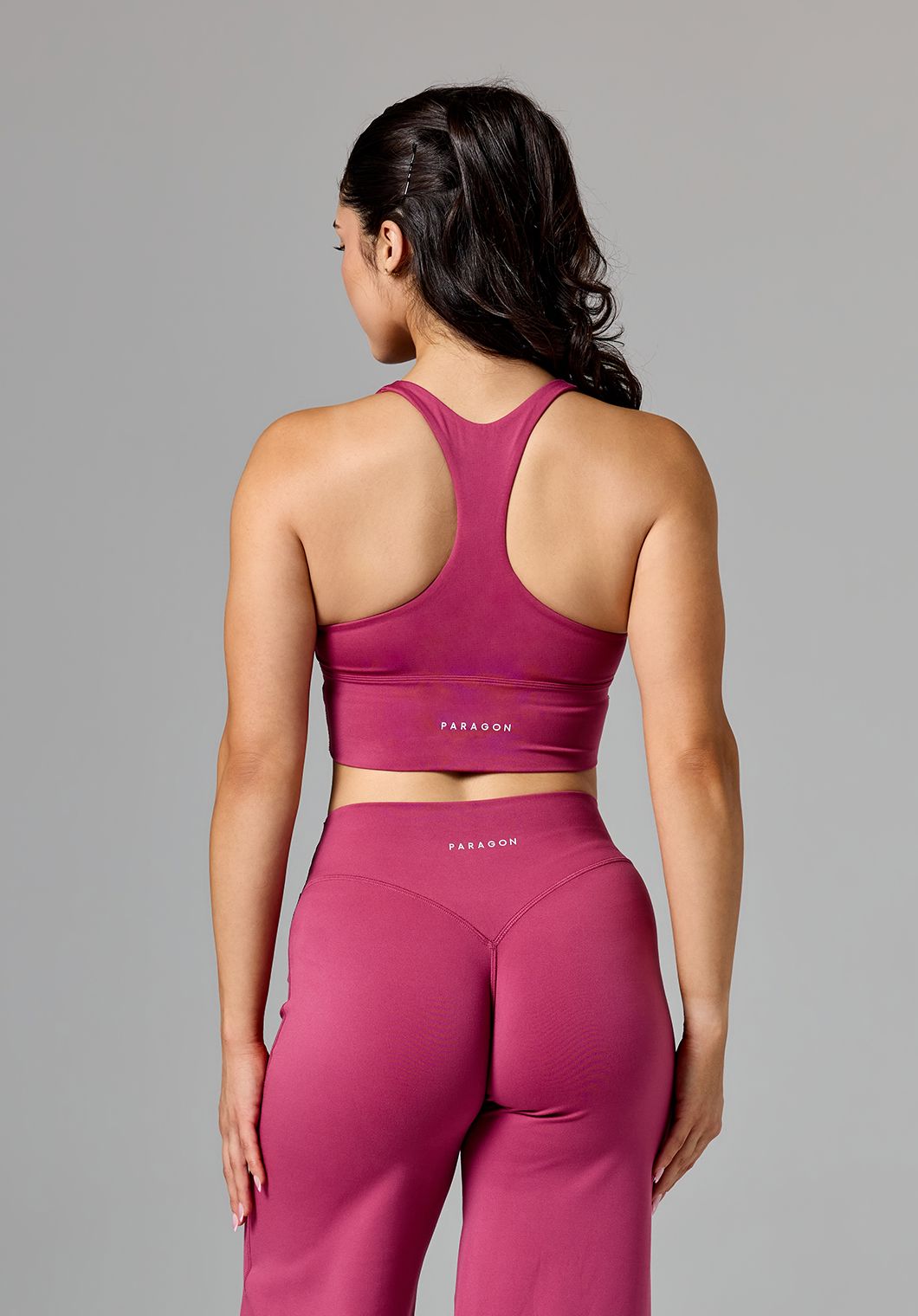 Reluna Ruched Bra Raspberry Sports Bras Paragon Fitwear 