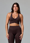 Reluna Ruched Bra Espresso Sports Bras Paragon Fitwear 