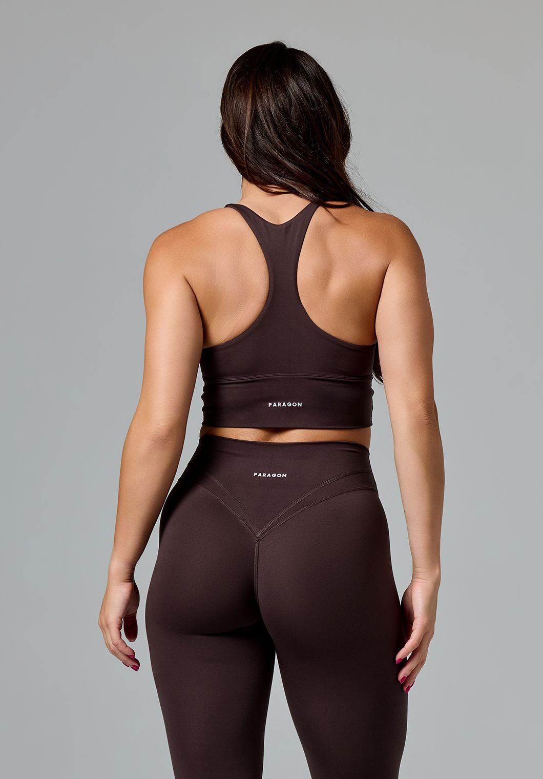 Reluna Ruched Bra Espresso Sports Bras Paragon Fitwear 