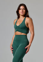 Reluna Ruched Sports Bra Forest Sports Bras Paragon Fitwear 