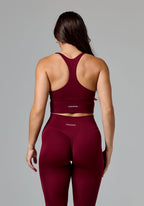 Reluna Ruched Sports Bra Red Velvet Sports Bras Paragon Fitwear 