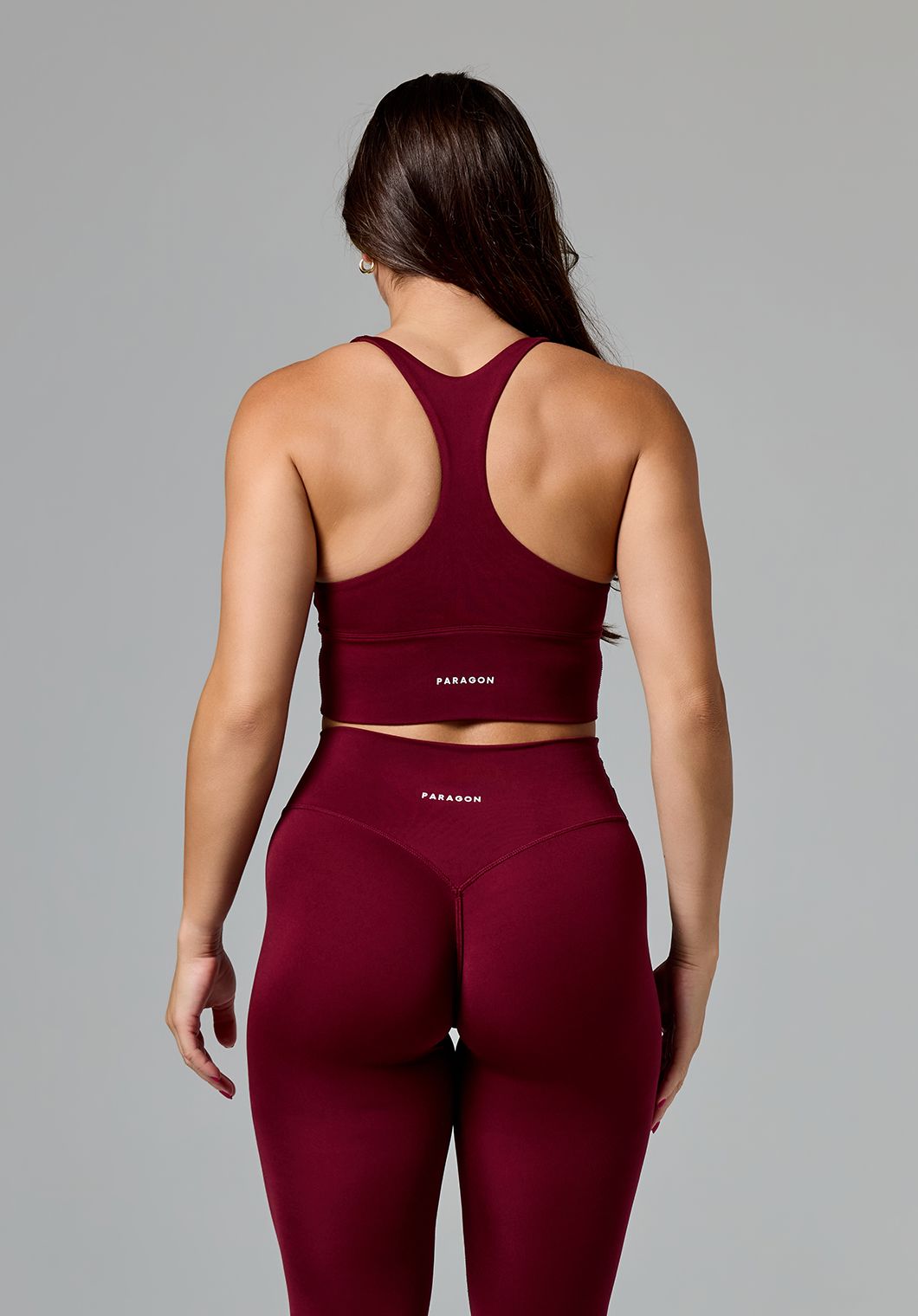 Reluna Ruched Sports Bra Red Velvet Sports Bras Paragon Fitwear 