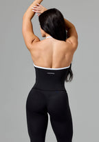 Reluna™ SmoothHold™ Contrast Halter Top Black Tops/Tanks Paragon Fitwear 