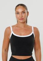 Reluna™ SmoothHold™ Low Back Top Black Tops/Tanks Paragon Fitwear 