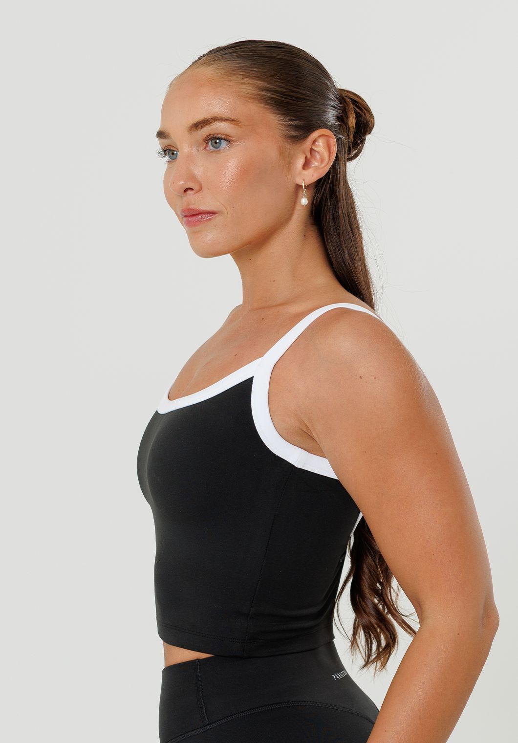 Reluna™ SmoothHold™ Low Back Top Black Tops/Tanks Paragon Fitwear 