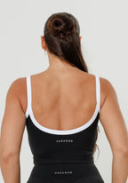 Reluna™ SmoothHold™ Low Back Top Black Tops/Tanks Paragon Fitwear 