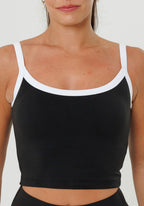 Reluna™ SmoothHold™ Low Back Top Black Tops/Tanks Paragon Fitwear 